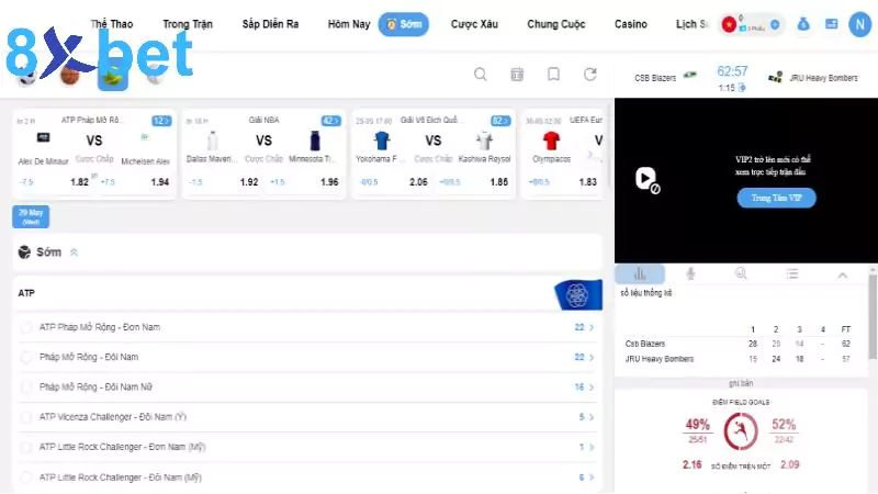 Thể thao 8xbet - Nơi tận hưởng những trận cầu kịch tính nhất 2 Sảnh thể thao 8xbet có gì đặc biệt?